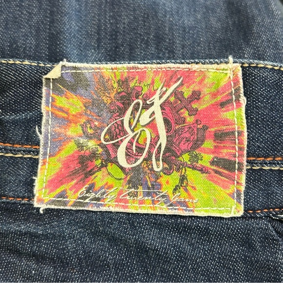 THE EIGHTY TWENTY 8020 Y2K Embroidered Low Rise Skinny Jeans Size 27. - Picture 13 of 15